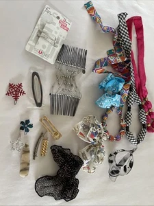 Lot Of Mixed Multicolor Hair Accessories - Picture 1 of 10