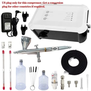 TM300 Luftpumpen Set, eine Airbrush, zwei Sets Airbrush Nadeln, 20/40cc usw. - Bild 1 von 14