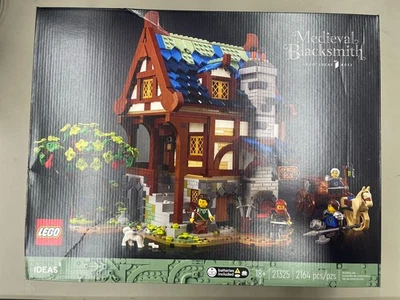 LEGO Ideas: Medieval Blacksmith (21325) New Sealed Box Has Creases Ships Free - Image 1 of 4