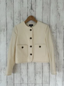 Me+Em Damen Blazer Creme Knopfleiste 57% Schurwolle Uk 6 Eur 34 Gefüttert Blazer - Bild 1 von 11
