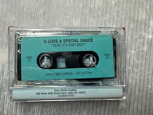 G LOVE & SPECIAL SAUCE Yeah, It’s That Easy 1997 Sony PROMOTIONAL CASSETTE Epic - Imagen 1 de 7