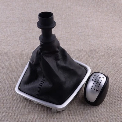 6Speed Gear Stick Shift Knob W/Gaiter Boot Fit For Renault Laguna MK3 07-14 - Image 1 of 4