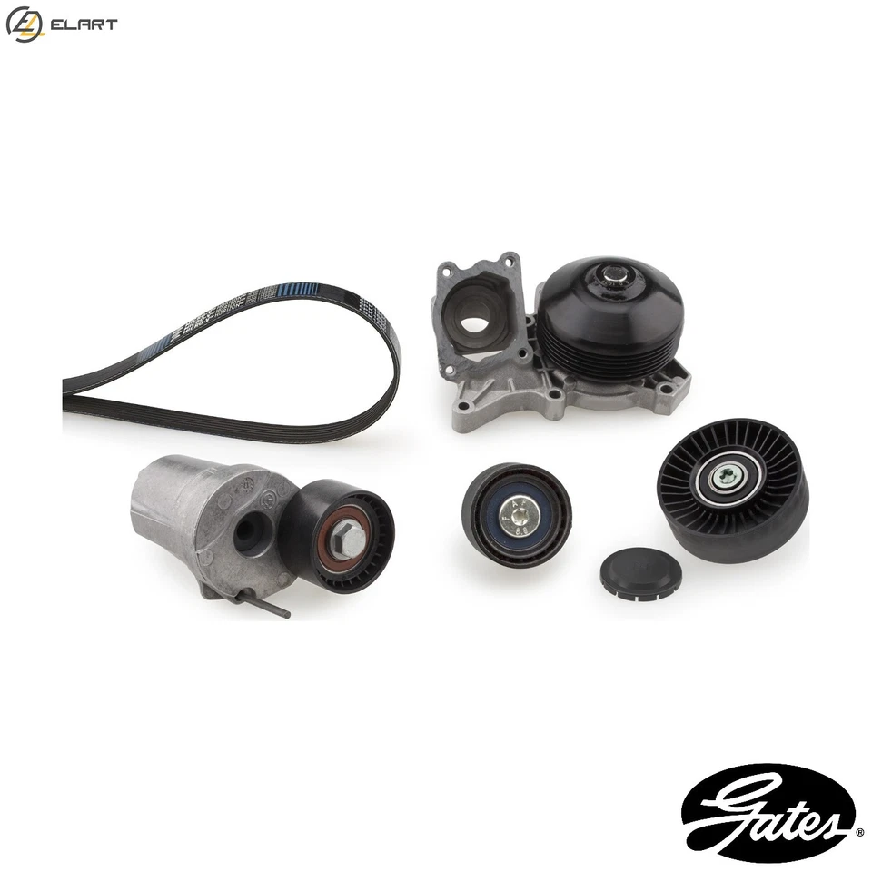 WATER PUMP + VRIBBED BELT KIT KP36DPK1698 FOR BMW N47D20D/B/C/A M47D20 2.0L 4cyl - Image 1 of 4