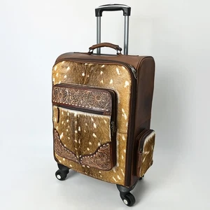 AD American Darling Reiseetui schön handgefertigt Haare auf Echtleder - Bild 1 von 6