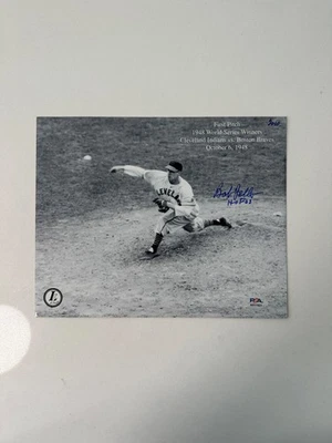 Bob Feller Auto Autograph Signed 8x10 Photo PSA Certified Authentic HOF 62 Inscr - Image 1 of 3