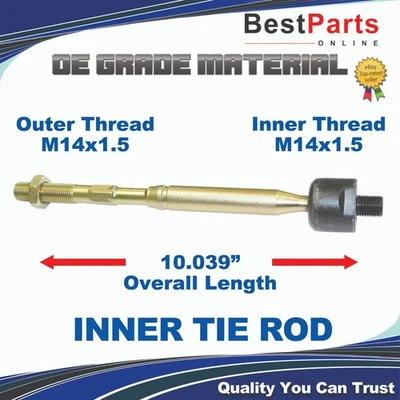 Extremo interior de la barra de amarre de la dirección para Toyota Yaris 2007-2018 Foto 1 de 4