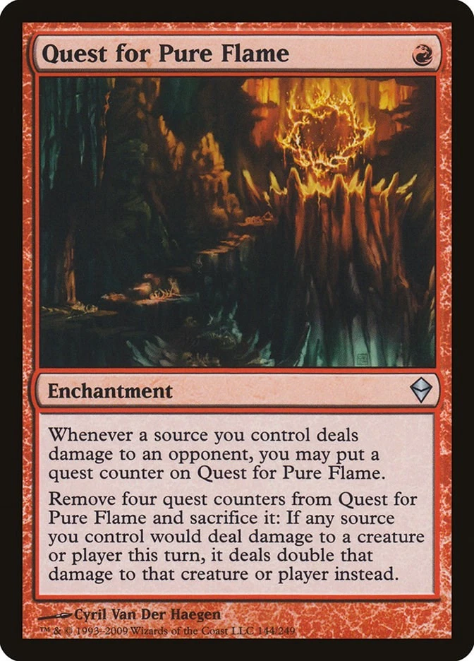 Quest for Pure Flame 144 LP Normal Zendikar MTG EN - Image 1 of 1