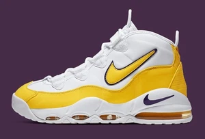 2025 NIKE AIR MAX UPTEMPO '95 OG SZ 12.5 LA LAKERS DEREK FISHER GOLD CK0892-102 - Picture 1 of 7