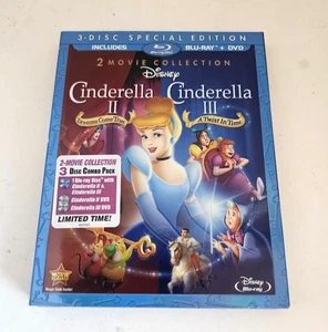 Cinderella II: Dreams Come True/Cinderella III: A Twist in Time (Blu-ray... - Foto 1 di 6