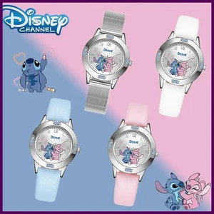Reloj infantil Disney Stitch dibujos animados cinturón de acero conjunto de diamantes de alta calidad - Imagen 1 de 26