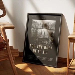Hope of it all - movie style poster: black & white song-inspired gloss print, - Picture 1 of 9