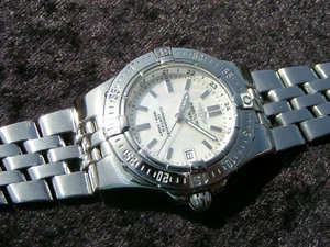 Breitling A71340 Starliner Stahl Perlmutt Steel MOP Pilotarmband - Bild 1 von 12