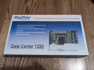 HighPoint Data Center 7280 32 SATA Port PCIe 2.0 X8 HBA Controller - Picture 1 of 5