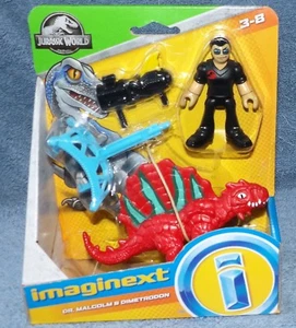 SET IMAGINEXT JURASSIC WORLD 2018 DR. MALCOM & METRODON - Foto 1 di 7