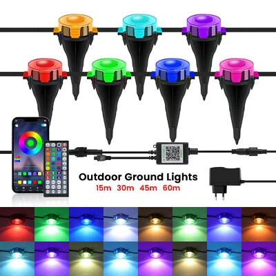 RGBCCT LED Bodenleuchte Einbaustrahler Gartenleuchten Terrassen Außenleuchte 24V - Bild 1 von 4