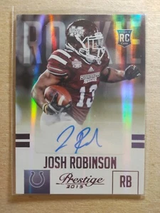 2015 Prestige Rookie Autographs Purple Indianapolis Colts Josh Robinson 83/100 - Bild 1 von 2