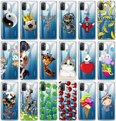 Custodia Cover per ZTE Blade A52 A in TPU morbida e trasparente fantasia T4 - Immagine 1 di 2