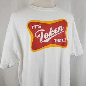 It's Token Time! T-Shirt 3XL weiß Rundhals Baumwolle Miller Logo Parodie Neuheit - Bild 1 von 7