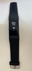 Fitbit Charge 2 Heart Rate Monitor and Fitness Tracker Black S+L Bands + Charger - Picture 1 of 7