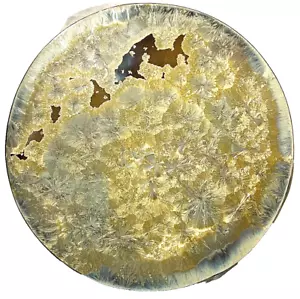 Michael Wainwright Signed GOLD Borealis 15" Lazy Susan Handmade NEW Art work - Picture 1 of 5