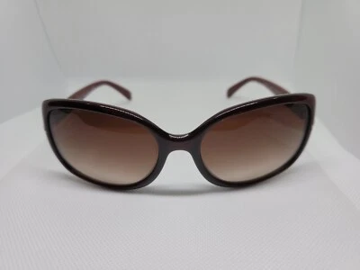 Nuevas gafas de sol Prada para mujer auténticas SPR 08O color marrón/burdeos Foto 1 de 4