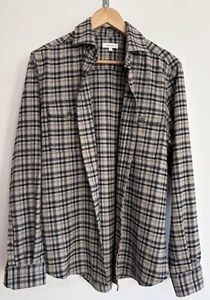Maglietta Reiss ""TUCCI"" Shacket Nero Grigio Check farina d'avena Media - Foto 1 di 14