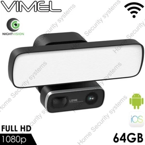 Wireless Security Camera 64GB WIFI Floodlight 24/7 LIVE Stream Smartphone App - Picture 1 of 12