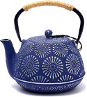 Cast Iron Teapot Large Capacity 40Oz Tea Kettle For Stove Top