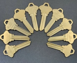 Lots of SC1248 SLG-31 Nickel Silver 6 Pin Key Blanks for Schlage 1248-6 Keyway - Picture 1 of 4