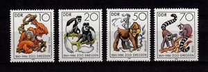 101778/ DDR 1986 – Mi 3019-3022 - Dresdner Zoo – Affen – postfrisch - Picture 1 of 1