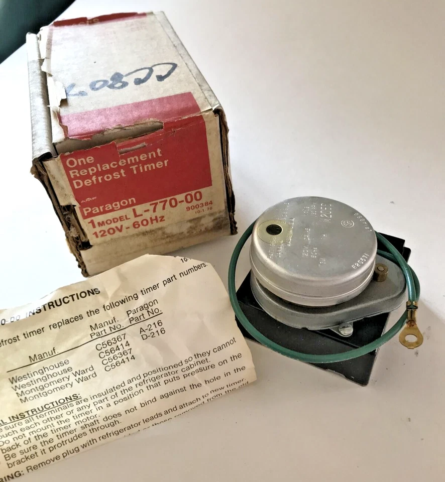 L-770-00 Paragon Gemline электрический таймер размораживания новый из старых запасов C56367 - Изображение 1 из 1
