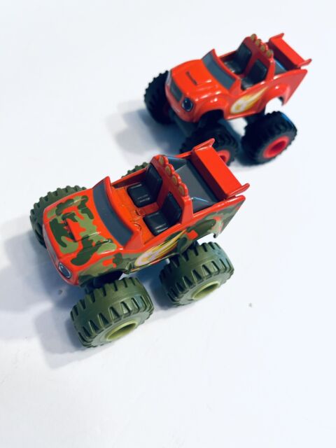 Carrinho do Personagem Listrado da Franquia de Desenhos Blaze And The  Monster Machines, Brinquedo Mattel Usado 84085750