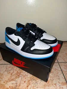 BRAND NEW US 8W Nike Air Jordan 1 Retro Low Dark Powder Blue UNC (W) - Picture 1 of 3