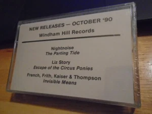 SEALED RARE PROMO Windham Hill CASSETTE TAPE new age French Frith NIGHTNOISE + - Picture 1 of 2
