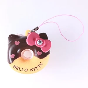 Hello Kitty Sanrio Squeeze Donut Mascot Strap From Japan F/S - Picture 1 of 7