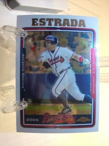 2005 Topps Chrome Baseball Card  #6 Johnny Estrada  (87365)