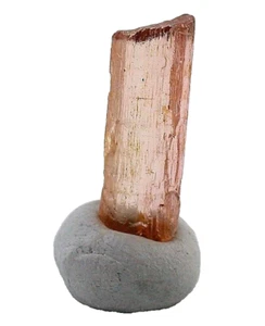 Cristal de turmalina rosa brasileña de alta calidad TSC22 1,39 gramos 6,95 quilates - Imagen 1 de 4