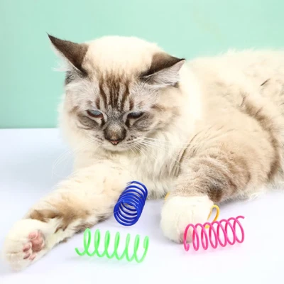 Wide Colourful Spring Cat Toys - Image 1 of 4