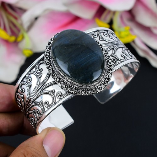 VALENTINO FIRE Bracciale Bracciale Pietra Pregiata Gioielli Argento Sterling 925 Regolabile