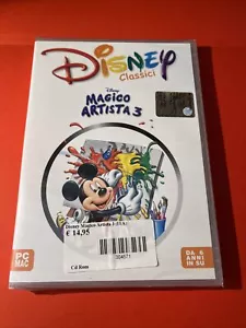 DISNEY CLASSICI MAGICO ARTISTA 3 PC MAC GAME XP HALIFAX 6+ ANNI 2002 Nuovo - Foto 1 di 3