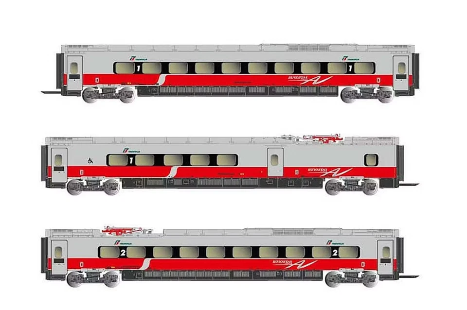 Arnold HN3506 Set 3 Coaches Etr 610 Trenitalia Frecciargento Av Scale N 1/160 - Image 1 of 1