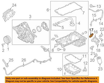 Junta adaptadora piezas motor motor Ford OEM 11-19 F-250 Super Duty BC3Z6840A Foto 1 de 2