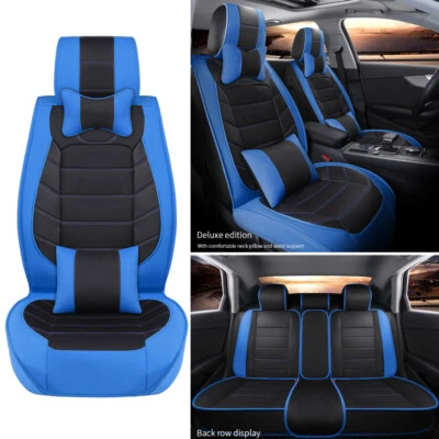 Juego completo de funda de asiento cojín de cuero PU para Dodge Avenger calibre coche 2/5 Foto 1 de 4