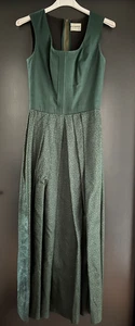 Damen Trachten Dirndl ärmellos Schwarz, Grün gemustert Gr. 34 v. Stapf - Picture 1 of 2
