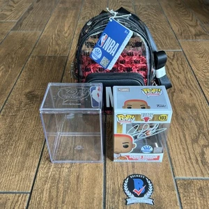 Dennis Rodman Signed Funko Pop Exclusive Red Hair NBA Bundle Beckett Witnessed - Picture 1 of 10