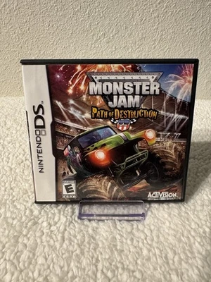 Monster Jam Path of Destruction Nintendo DS 2010 W/ Manual & Inserts Tested - Image 1 of 3