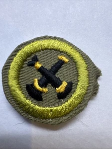 BSA Feuerwehr Verdienstabzeichen Typ E 1947-1960 khaki grün - Bild 1 von 1
