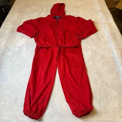 Conjunto De Colección Ralph Lauren Polo Deporte EE. UU. Rojo Chándal Sudadera con Capucha Chaqueta Pantalones Foto 1 de 4