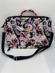 Vera Bradley Mod Paisley Laptop Workstation Crossbody Bag - Picture 1 of 13