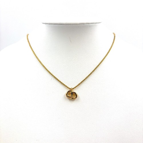 Collana Christian Dior metallo dorato